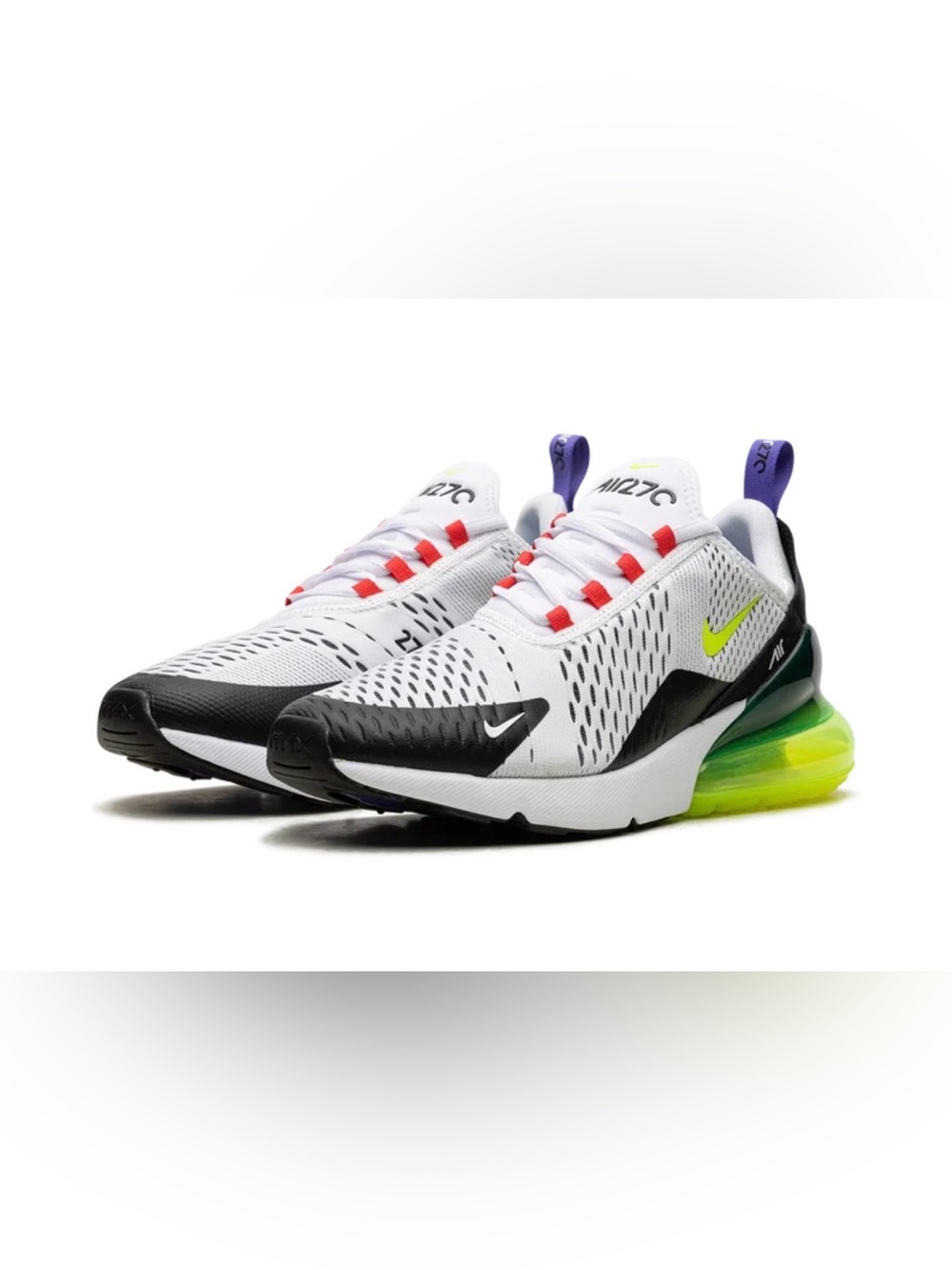 Nike 270- White Volt Siren Red